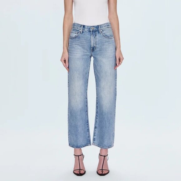 pistola Denim - pistola Light Blue  'Bowie' Cropped Straight Jeans